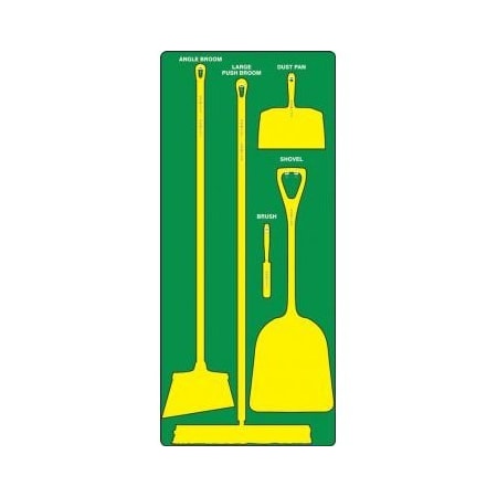 Accuform DRY ZONE STOREBOARDS PSB110GNYL PSB110GNYL